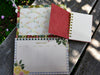Fruity Pebbles Floral hardcover, spiral-bound weekly planner set