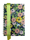 Colorful floral spiral-bound hardcover journal/notebook