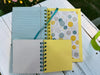 Bouncy and Bright floral spiral-bound hardcover jouranl/notebook