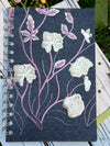 Dancing on Denim floral spiral bound, hardcover daily journal/planner