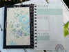 Dancing on Denim floral spiral bound, hardcover daily journal/planner