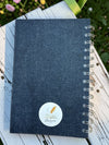 Dancing on Denim floral spiral bound, hardcover daily journal/planner