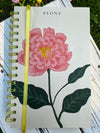Pretty Peony spiral-bound, hardcover notebook/journal