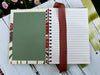 Carnation floral spiral-bound, hardcover notebook/journal