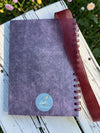 Carnation floral spiral-bound, hardcover notebook/journal