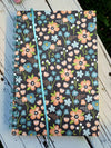 Colorful floral spiral-bound hard cover journal/notebook