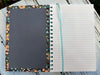 Colorful floral spiral-bound hard cover journal/notebook