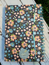 Colorful floral spiral-bound hard cover journal/notebook
