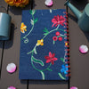 Bountifully Bright denim spiral embroidered notebook/journal