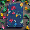 Bountifully Bright denim spiral embroidered notebook/journal