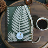 Fern and Fauna spiral natural fiber wrapped cover journal, notebook