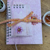 Pink Crinkle spiral textured journal, notebook bundle set