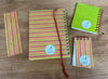 In Season with Limes and Strawberries! Spiral journal / notebook bundle and gift set with bookmark.