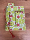In Season with Limes and Strawberries! Spiral journal / notebook bundle and gift set with bookmark.