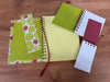 In Season with Limes and Strawberries! Spiral journal / notebook bundle and gift set with bookmark.