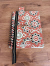 Playful Abstract Flowers spiral journals / notebook bundle and gift set with bookmarks