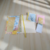 Watercolors spiral journals / notebooks bundle gift set of 3 with bookmark!